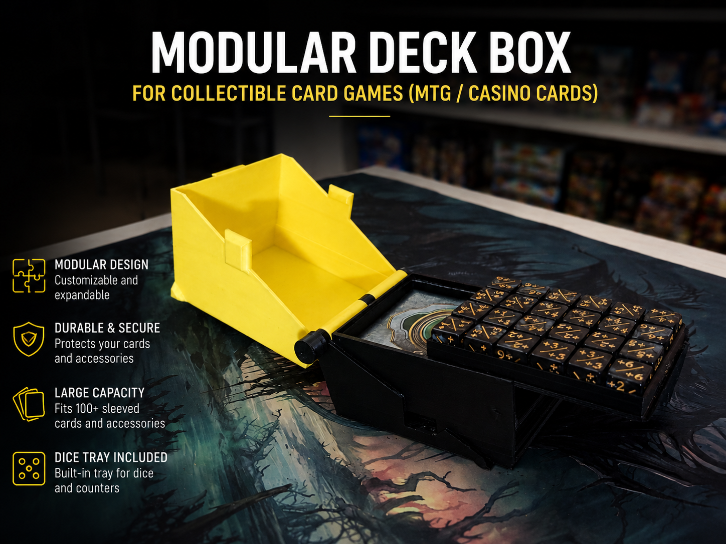 Modular Trading Card Deck Box (MTG / Casino Cards)