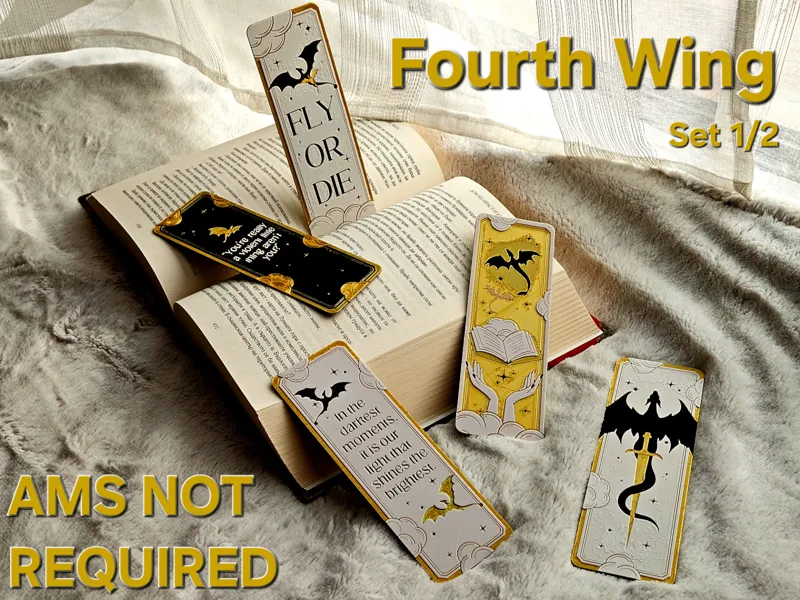 Fourth Wing - Bookmarks Set 1/2