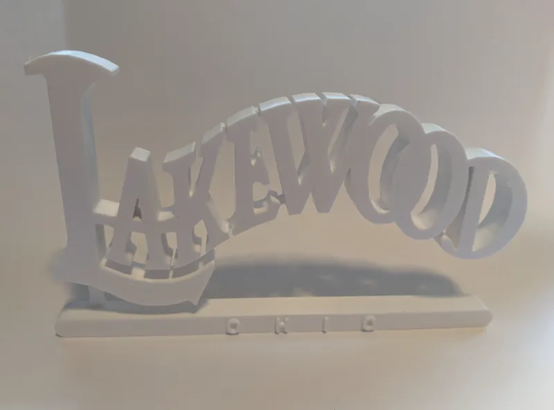 Lakewood, Ohio Desk Sign