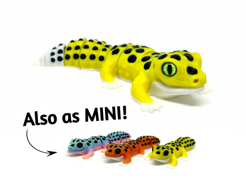 Chibby Leopardgecko - also as MINI & eyes in glass