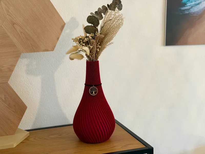 Vase im Twist Design