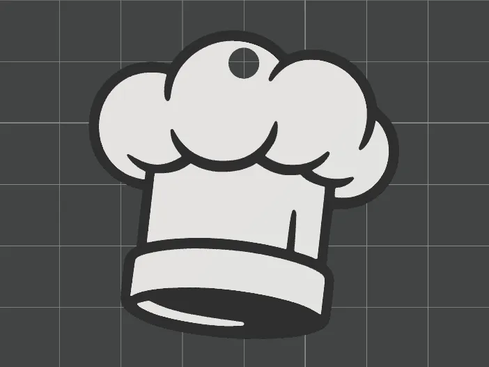 Chef hat/Cooking hat Keychain