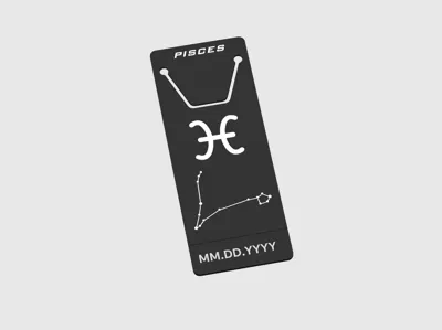 Pisces Zodiac Bookmark