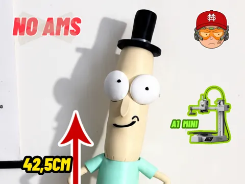 Accesorio para impresora 3D: Mr. Poopybutthole, Rick and Morty - NO AMS A1 MINI — referencia de MakerWorld