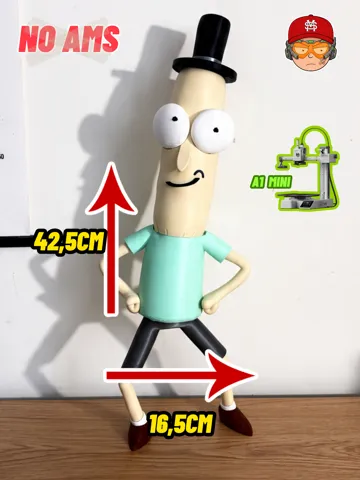 Accesorio para impresora 3D: Mr. Poopybutthole, Rick and Morty - NO AMS A1 MINI — vista de referencia 2