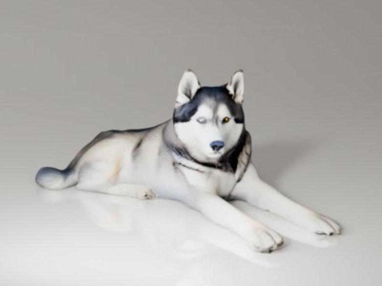 Husky Wolf animal miniature colour Snow Dog