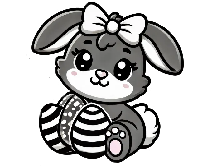 Easter Bunny – 3D Keychain