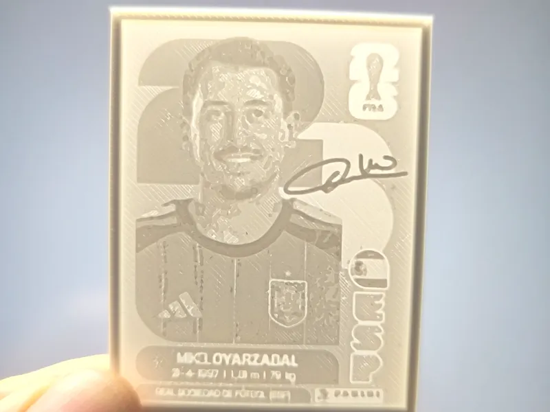 Cromo en 3D de Oyarzabal (Album Panini 2026)