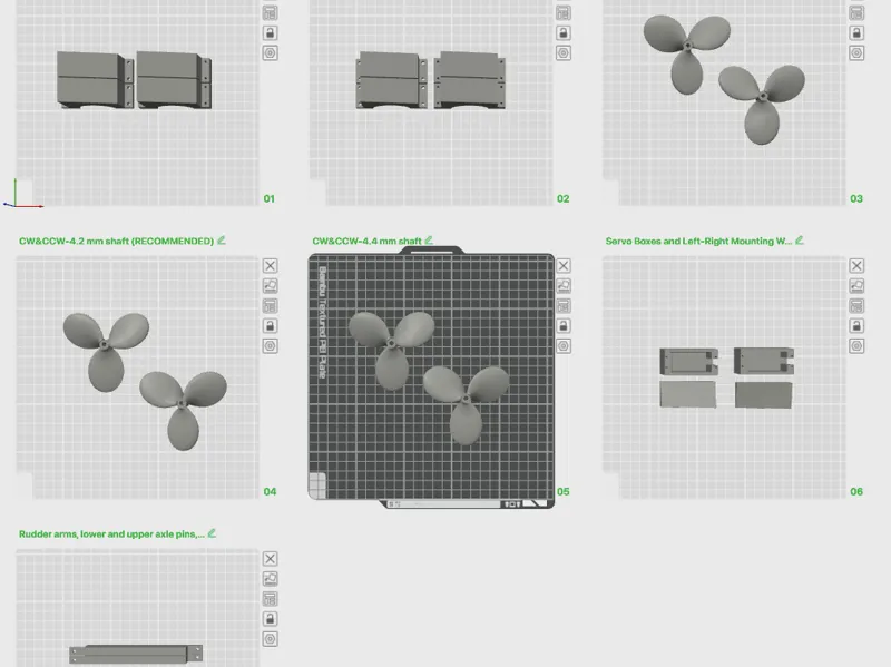 Functional Parts for 1.2m RC Harbour Tugboat