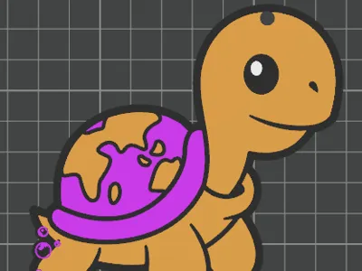 Cute Turtle Keychain Makerlab