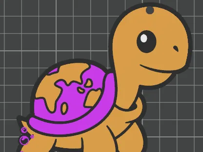 Cute Turtle Keychain Makerlab