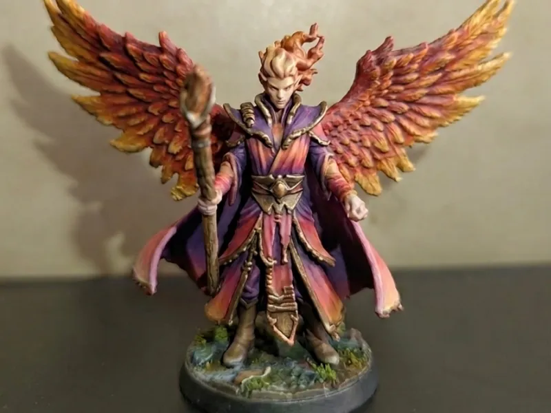Miniature Angel / Phoenix - Sorcerer - Wings - D&D