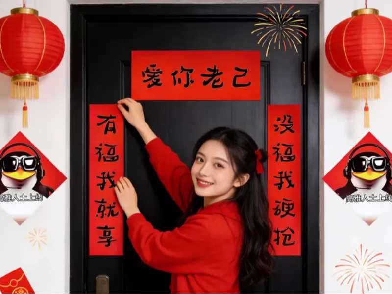 新年抽象爱你老己搞笑对联【高雅人士必备】
