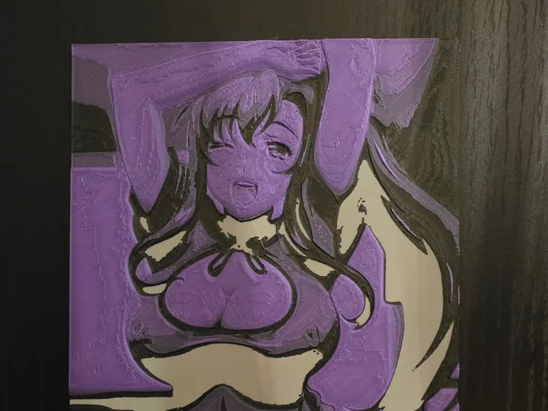 Hueforge Anime Frau - sexy - Pink Top