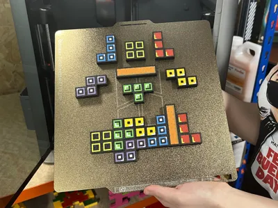 Multi-Color Tetris Tetromino (all 7 designs included)