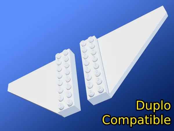 Ailes 2x8 compatibles briques de construction