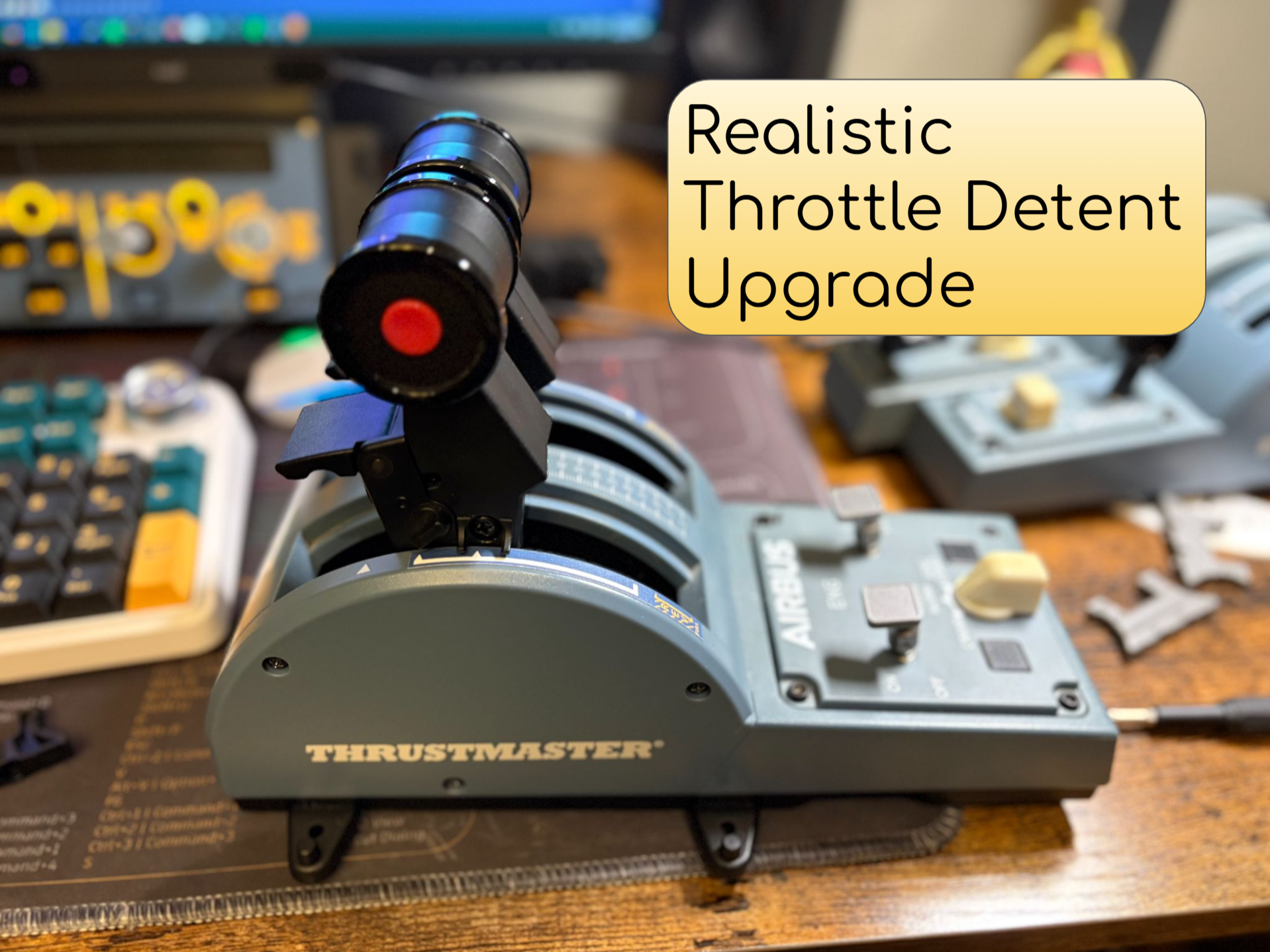 Thrustmaster TCA Airbus Throttle Upgraded Detents
