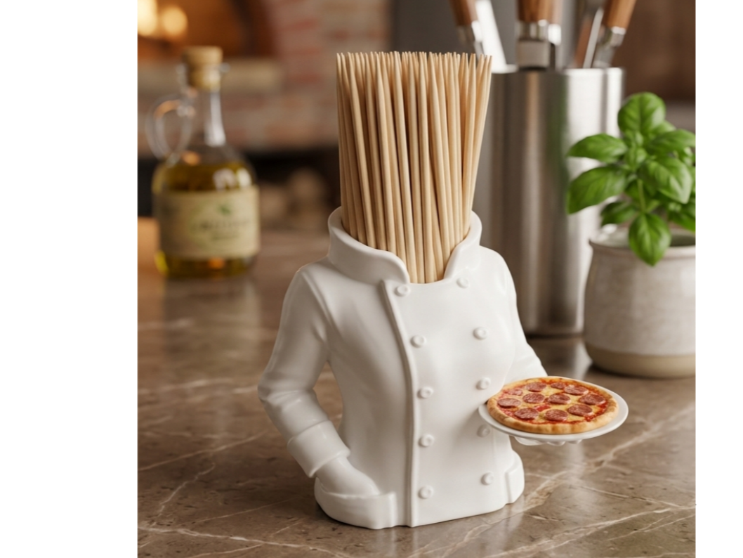 Pizza Chef Toothpick Holder