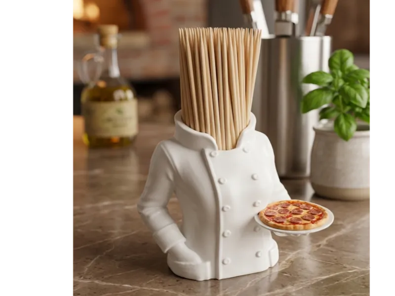 Pizza Chef Toothpick Holder