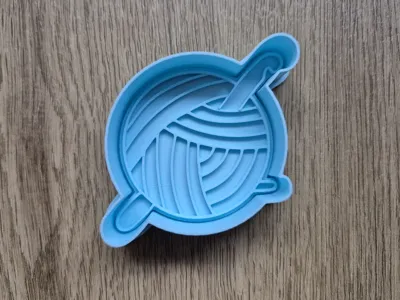 Cookie Cutter - Yarn Ball and Chrochet Hook