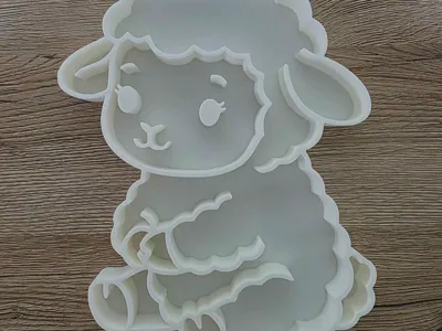 Sheep sensory play tray