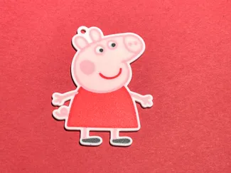 Peppa Pig Keychain 1 AMS 6 Colors Print