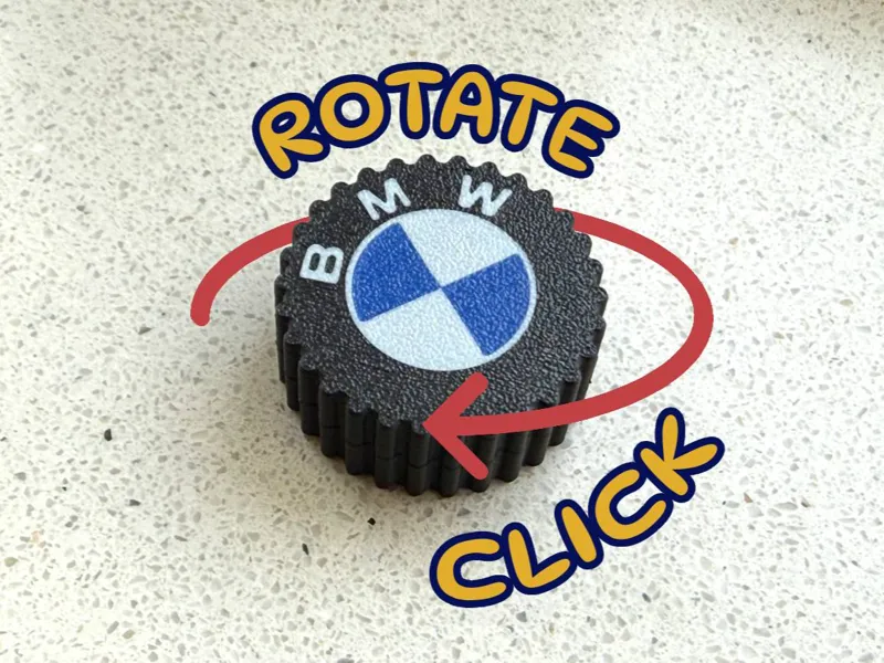 BMW Logo Fidget Clicker – Loud Sound