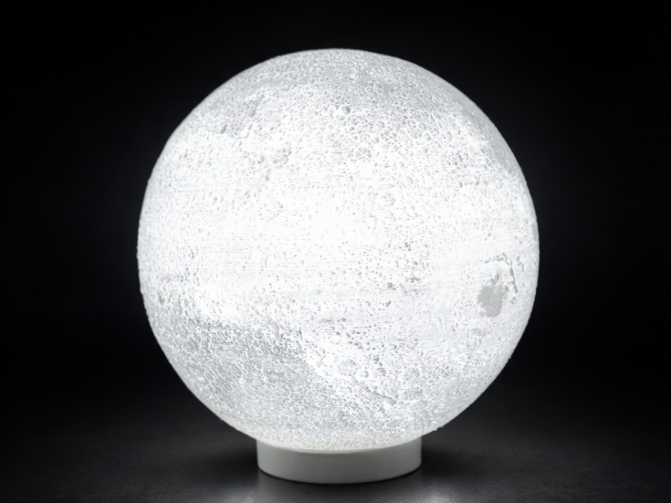 Lampara Moon 14cm con base E27