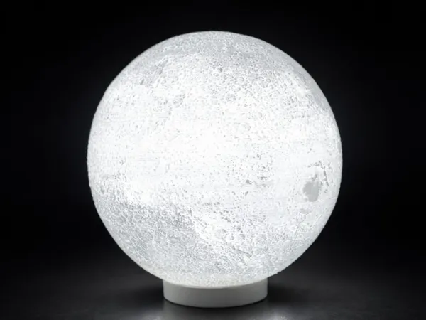 Lampe Lune 14 cm avec base E27