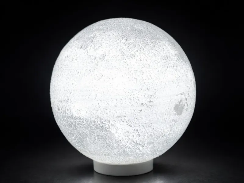 Lampara Moon 14cm con base E27