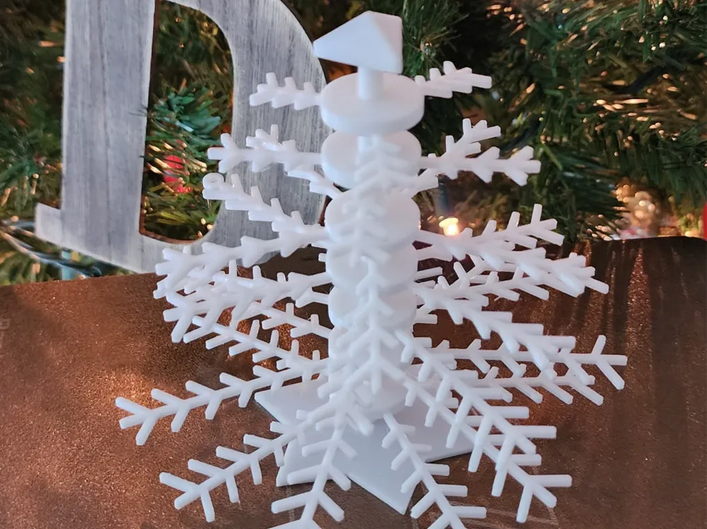 Modular Snowflake Christmas Tree - Free 3D Print Model - MakerWorld