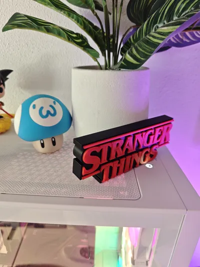 Spezielles Design, Stranger Things-Logo, Ornament, dekorative Figur, Geschenk