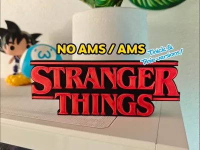 Spezielles Design, Stranger Things-Logo, Ornament, dekorative Figur, Geschenk