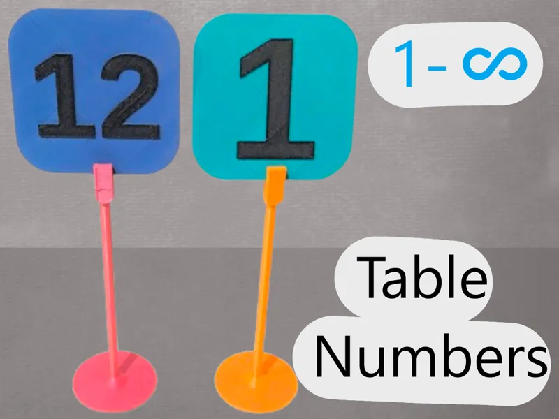 Table Numbers