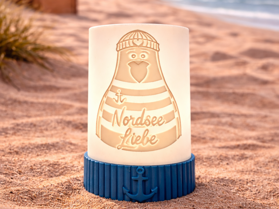 Windlicht "Nordsee Liebe" (Kein AMS/ No AMS)