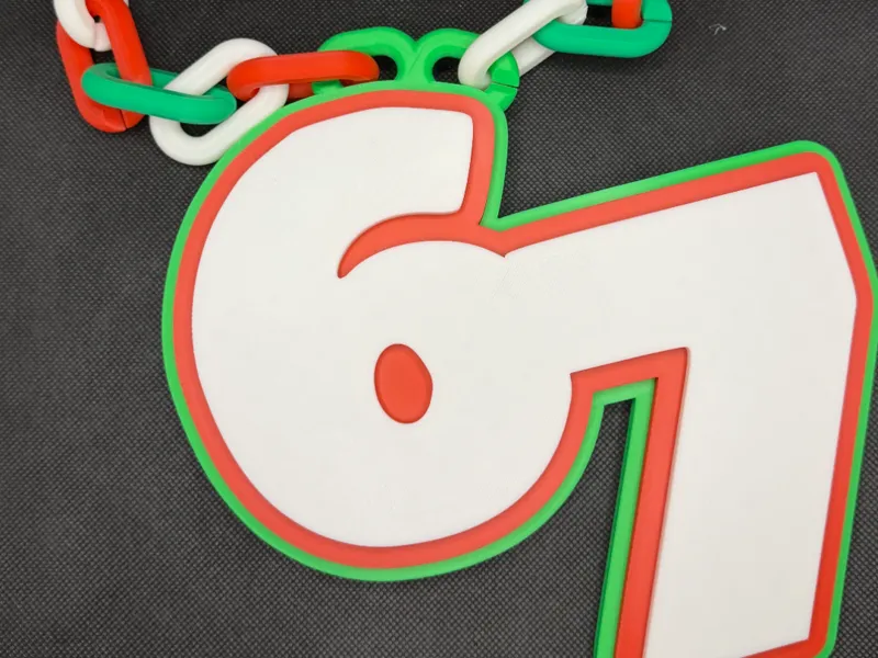 67 6-7 Hype Chain Turnover Chain -Christmas colors
