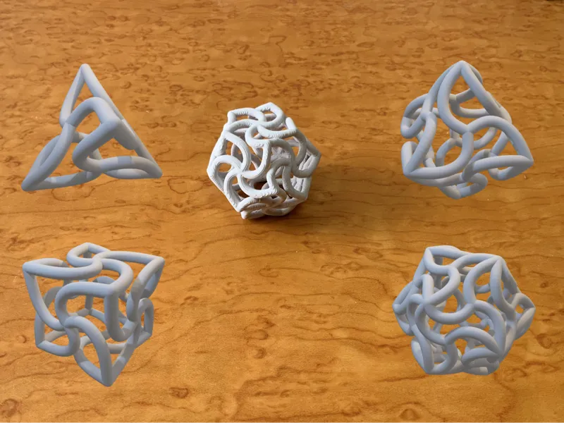 Spidron - Platonic Solid - Tube ver.