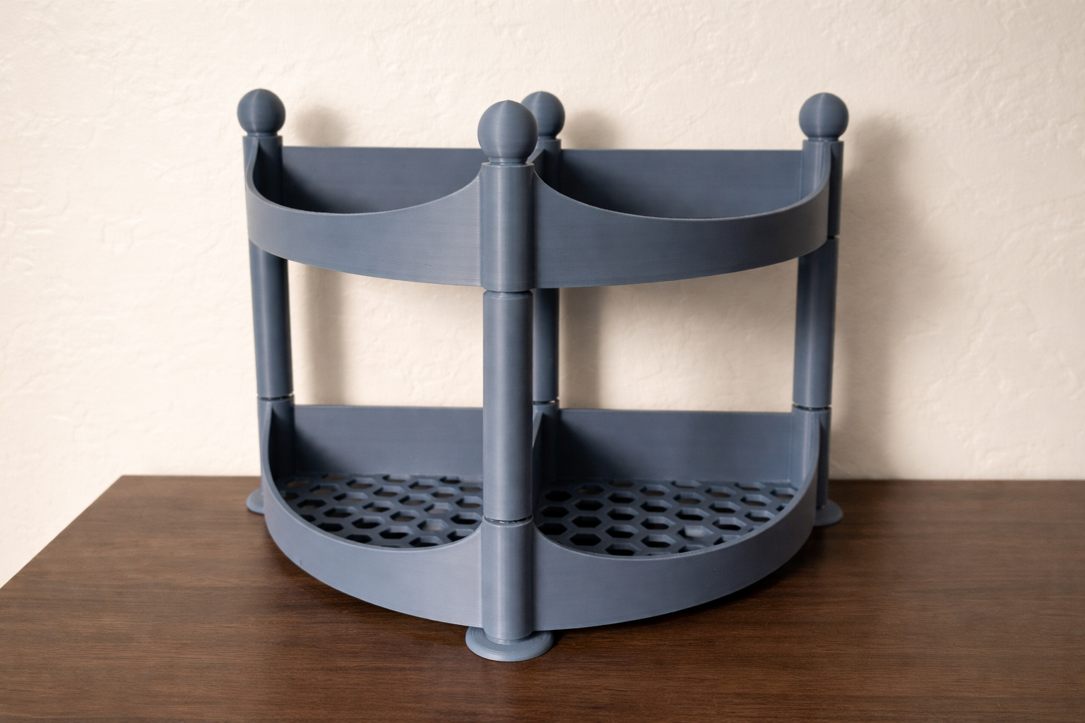 Miniatura 2 do modelo 3D Modular Shelf System Half Circle 