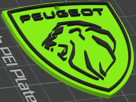 Peugeot 208 keychain