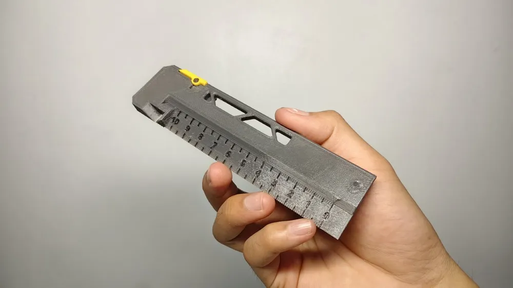 MultiCaliper [Vernier Caliper + Ruler] Concept - Free 3D Print Model ...