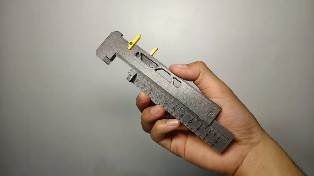 MultiCaliper [Vernier Caliper + Ruler] Concept - Free 3D Print Model ...