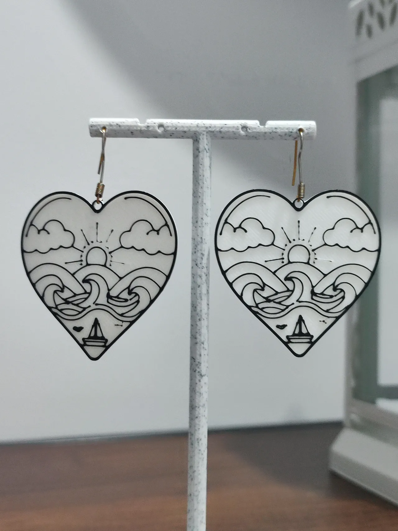 Aretes Corazón de Alta Mar view 3