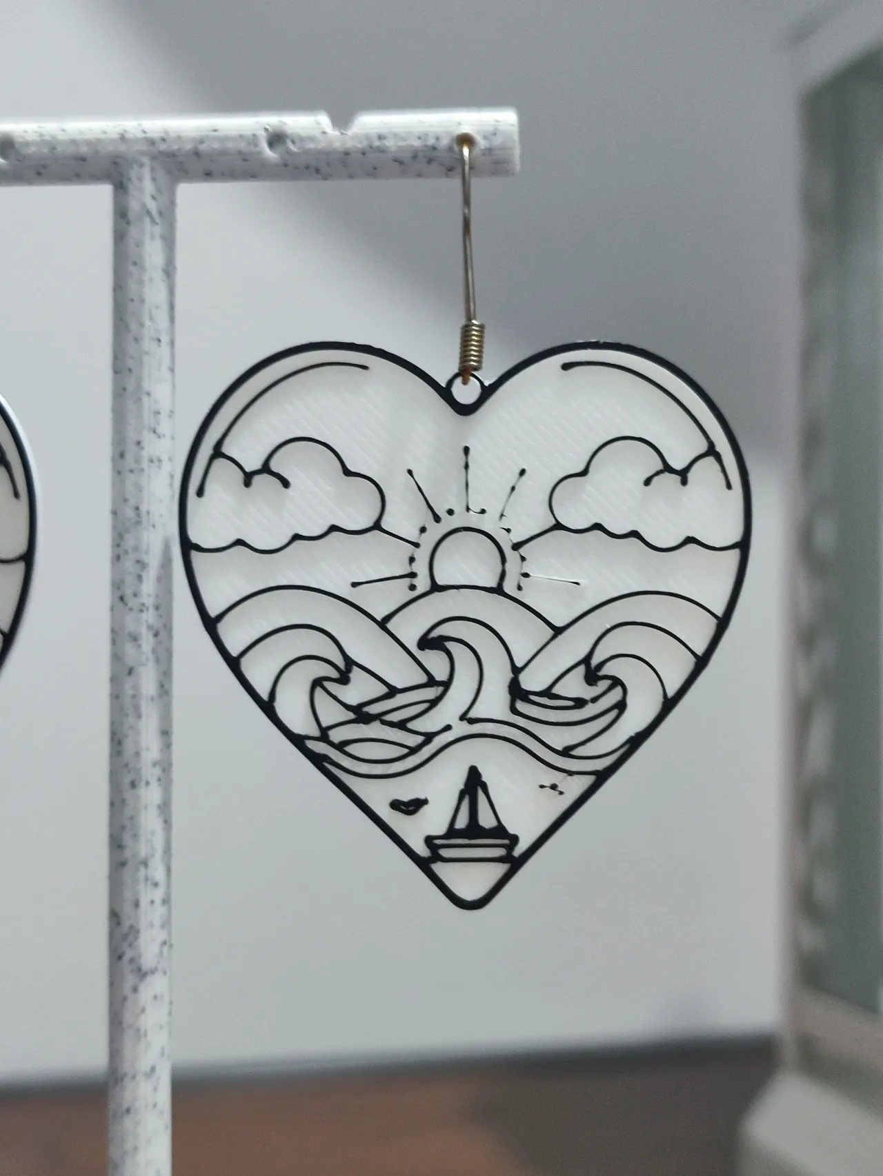 Aretes Corazón de Alta Mar view 4