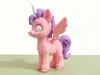 18CM My Little Pony Figurine (flocked texture)
