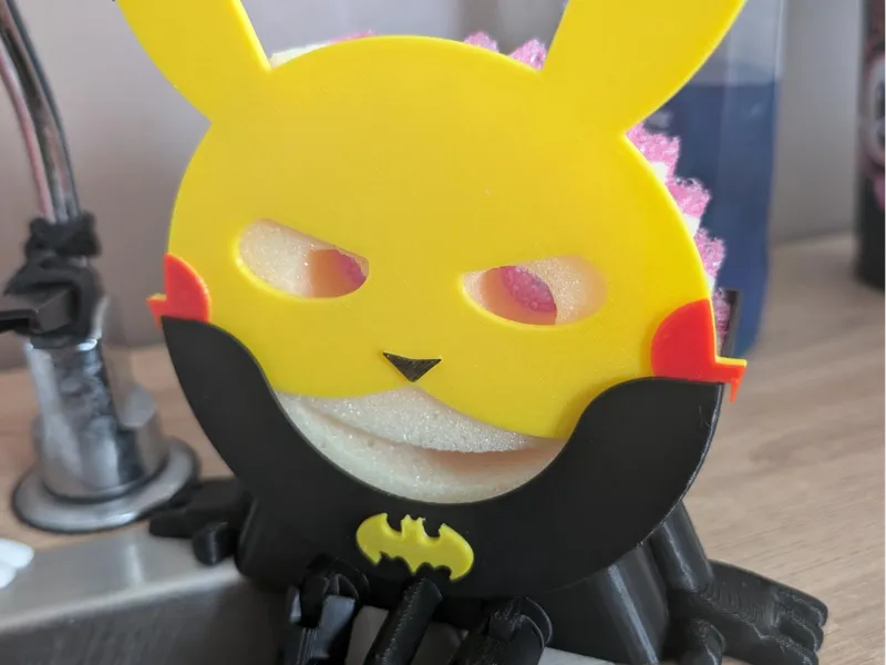 Pikachu Scrub Daddy / Mommy mask