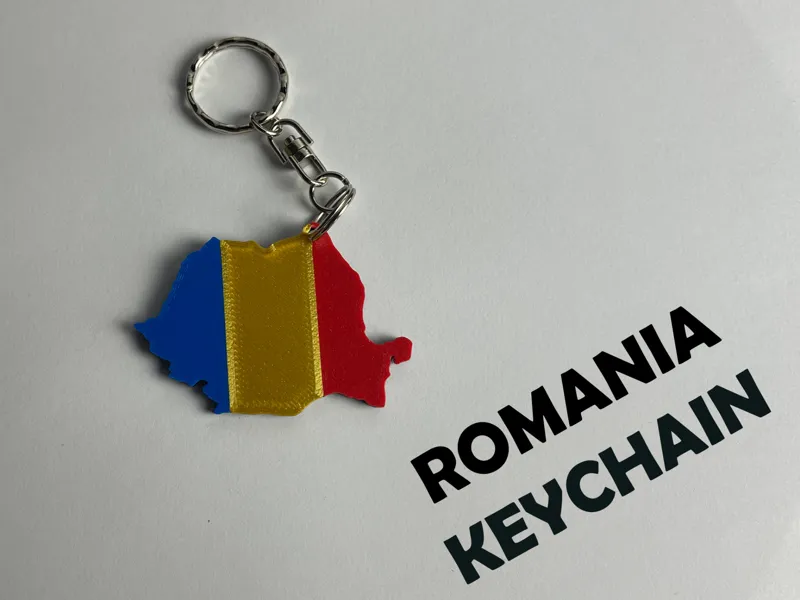 Romania Keychain – Country Silhouette
