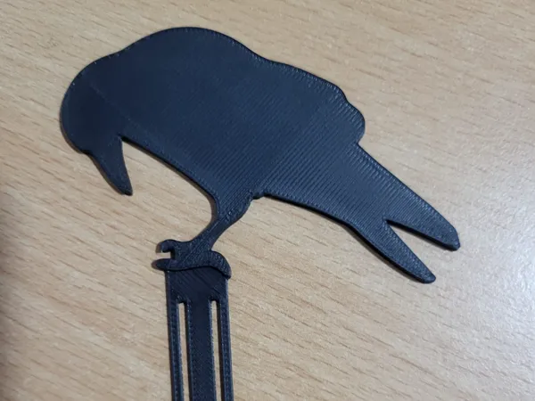 Marque-page corbeau