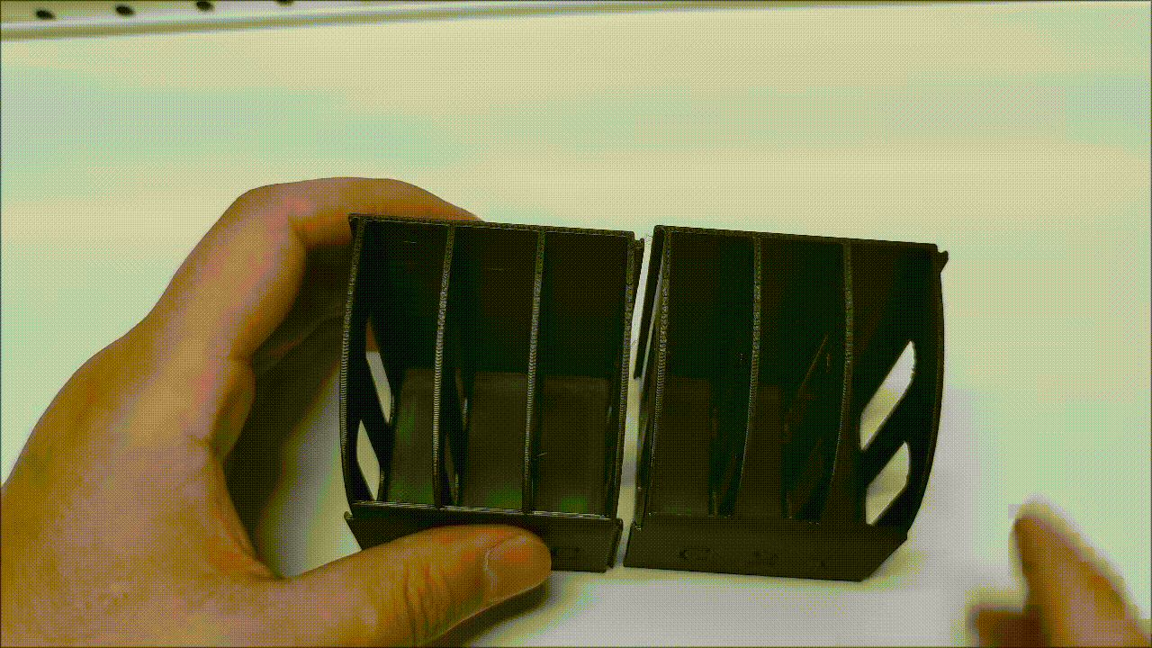 Miniatura 1 do modelo 3D 可拼接USB数据线收纳盒