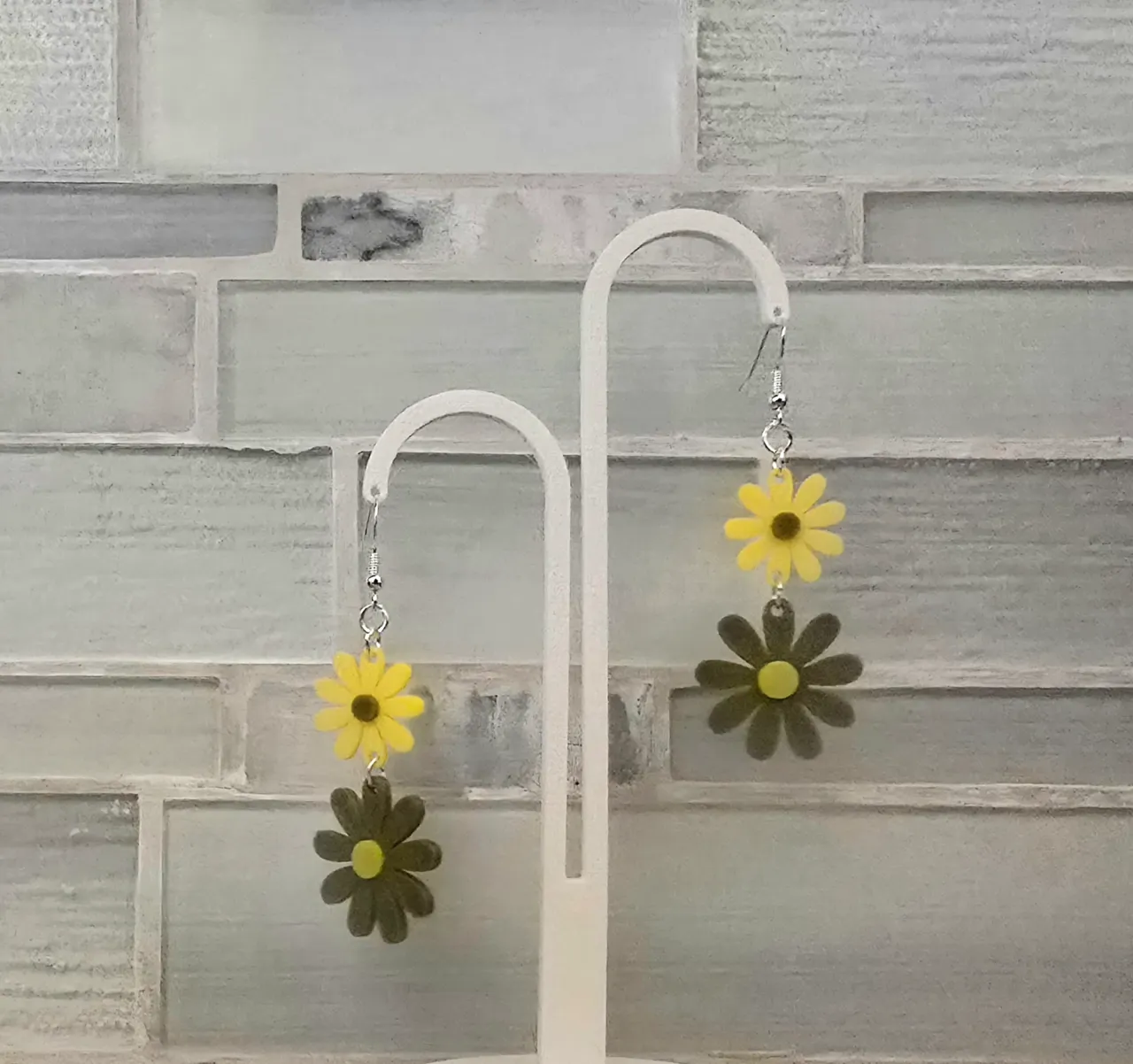 Retro Flower Earrings view 2