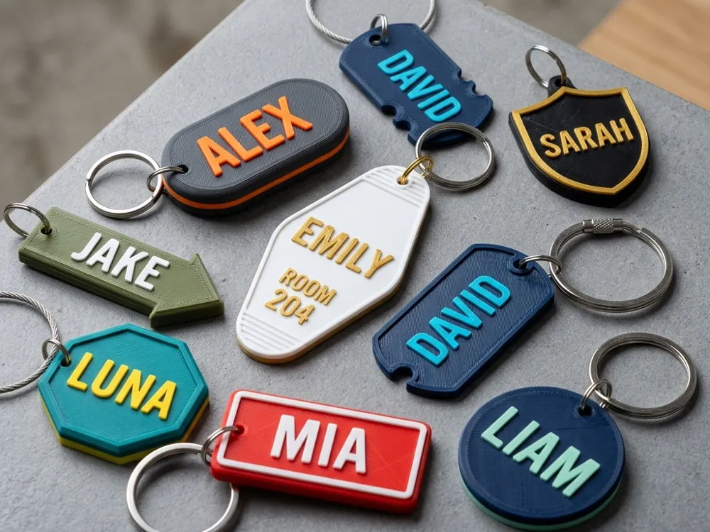 Llavero: Parametric Keychain. Referencia del modelo original.